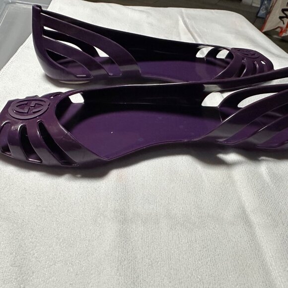 Gucci Purple Jelly Flats (approximately size 9) - Picture 3 of 14